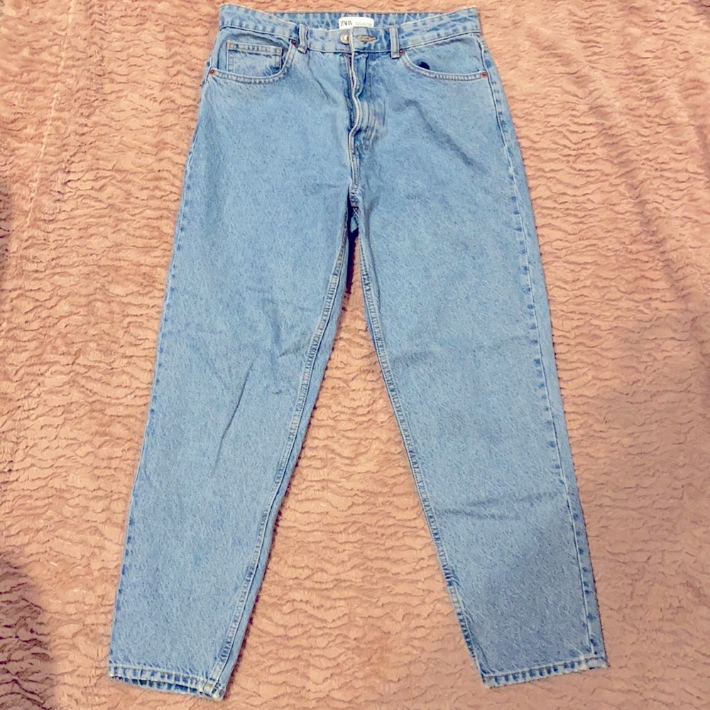 Zara mom fit jeans high waisted size 8 usa